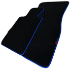 Black Floor Mats for BMW iX (2022-2024) | Blue Trim - AutoWin
