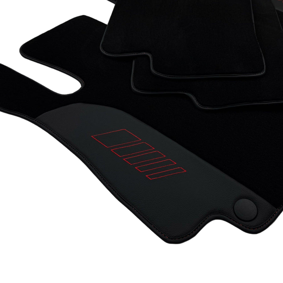 Black Floor Mats For Mercedes Benz A-Class W169 (2004-2012) | AutoWin Edition - AutoWin