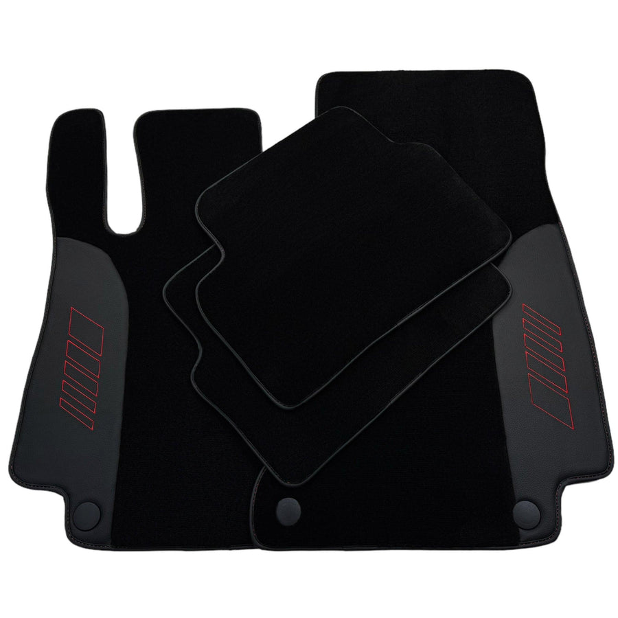 Black Floor Mats For Mercedes Benz A-Class W169 (2004-2012) | AutoWin Edition - AutoWin