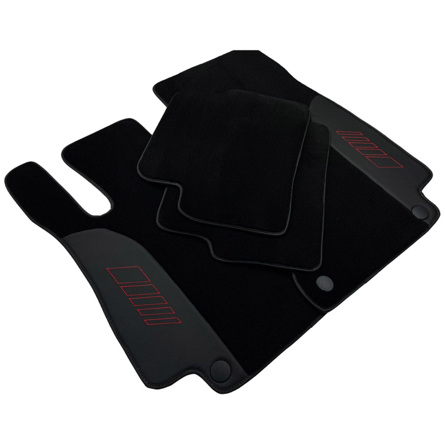 Black Floor Mats For Mercedes Benz A-Class W169 (2004-2012) | AutoWin Edition - AutoWin