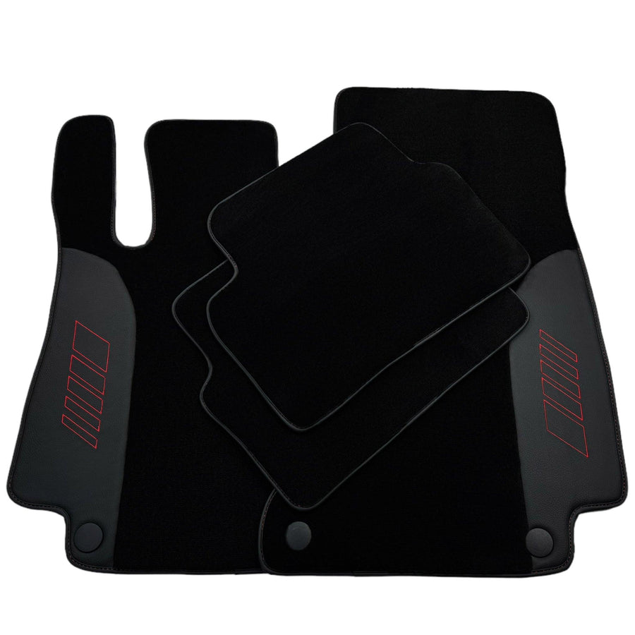 Black Floor Mats For Mercedes Benz C-Class W206 Sedan (2021-2023) | AutoWin Edition - AutoWin