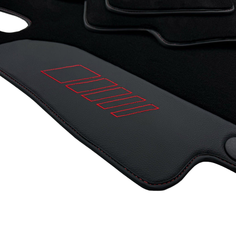 Black Floor Mats For Mercedes Benz C-Class W206 Sedan (2021-2023) | AutoWin Edition - AutoWin