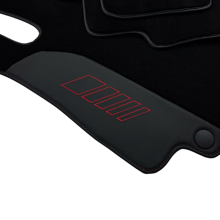 Black Floor Mats For Mercedes Benz C-Class W206 Sedan (2021-2023) | AutoWin Edition - AutoWin