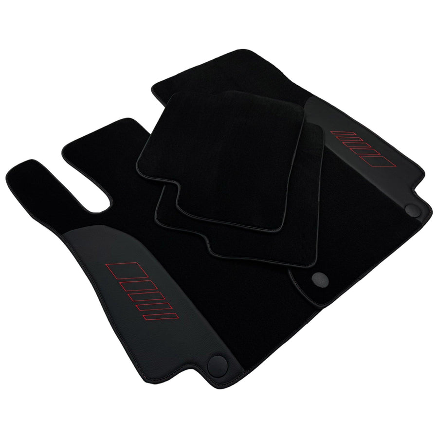 Black Floor Mats For Mercedes Benz C-Class W206 Sedan (2021-2023) | AutoWin Edition - AutoWin