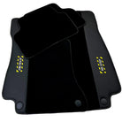 Black Floor Mats For Mercedes Benz CLK-Class C209 Coupe (2002-2009) | Fighter Jet Edition - AutoWin