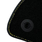 Black Floor Mats For Mercedes Benz CLK-Class C209 Coupe (2002-2009) | Fighter Jet Edition - AutoWin