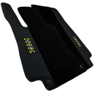 Black Floor Mats For Mercedes Benz CLK-Class C209 Coupe (2002-2009) | Fighter Jet Edition - AutoWin