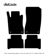 Black Floor Mats For Mercedes Benz CLS-Class C219 (2004-2010) | AutoWin Edition - AutoWin