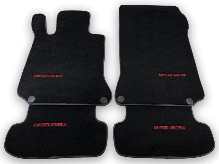 Black Floor Mats For Mercedes Benz E-Class S213 All Terrain (2020-2023) | Fighter Jet Edition - AutoWin