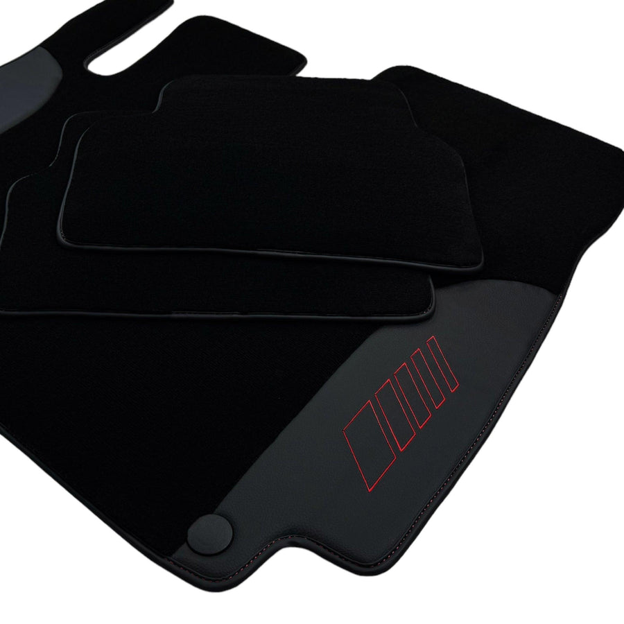 Black Floor Mats For Mercedes Benz EQS-Class X296 (2022-2023) | AutoWin Edition - AutoWin