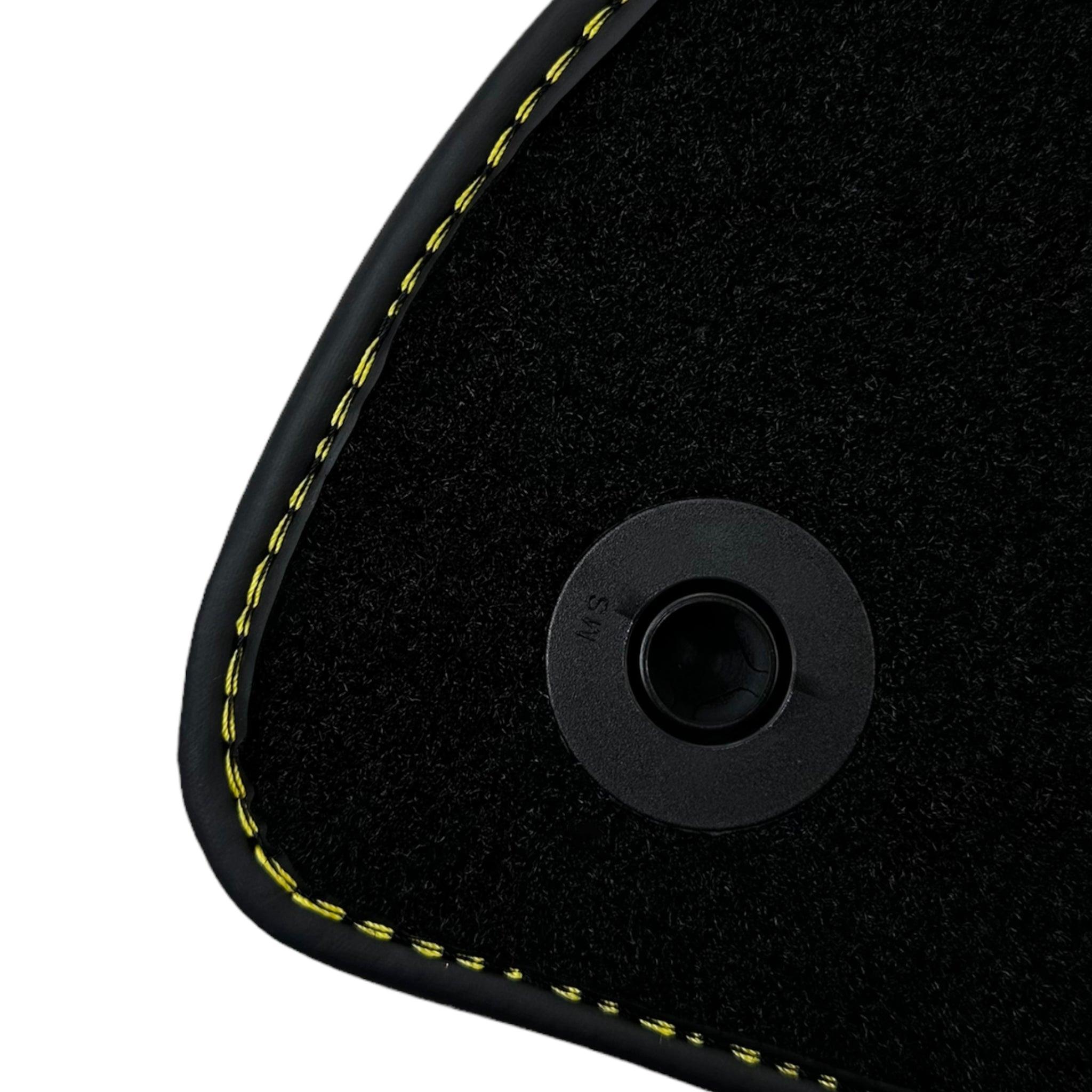 Black Floor Mats For Mercedes Benz GLE-Class C167 Coupe (2020-2023) | Fighter Jet Edition - AutoWin