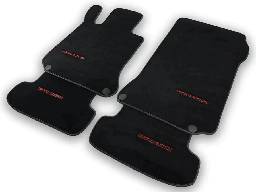 Black Floor Mats For Mercedes Benz GLK-Class X204 (2008-2012) | AutoWin Edition - AutoWin