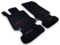 Black Floor Mats For Mercedes Benz GLK-Class X204 (2012-2015) | Fighter Jet Edition - AutoWin