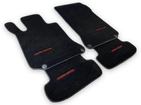 Black Floor Mats For Mercedes Benz GLK-Class X204 (2012-2015) | Fighter Jet Edition - AutoWin