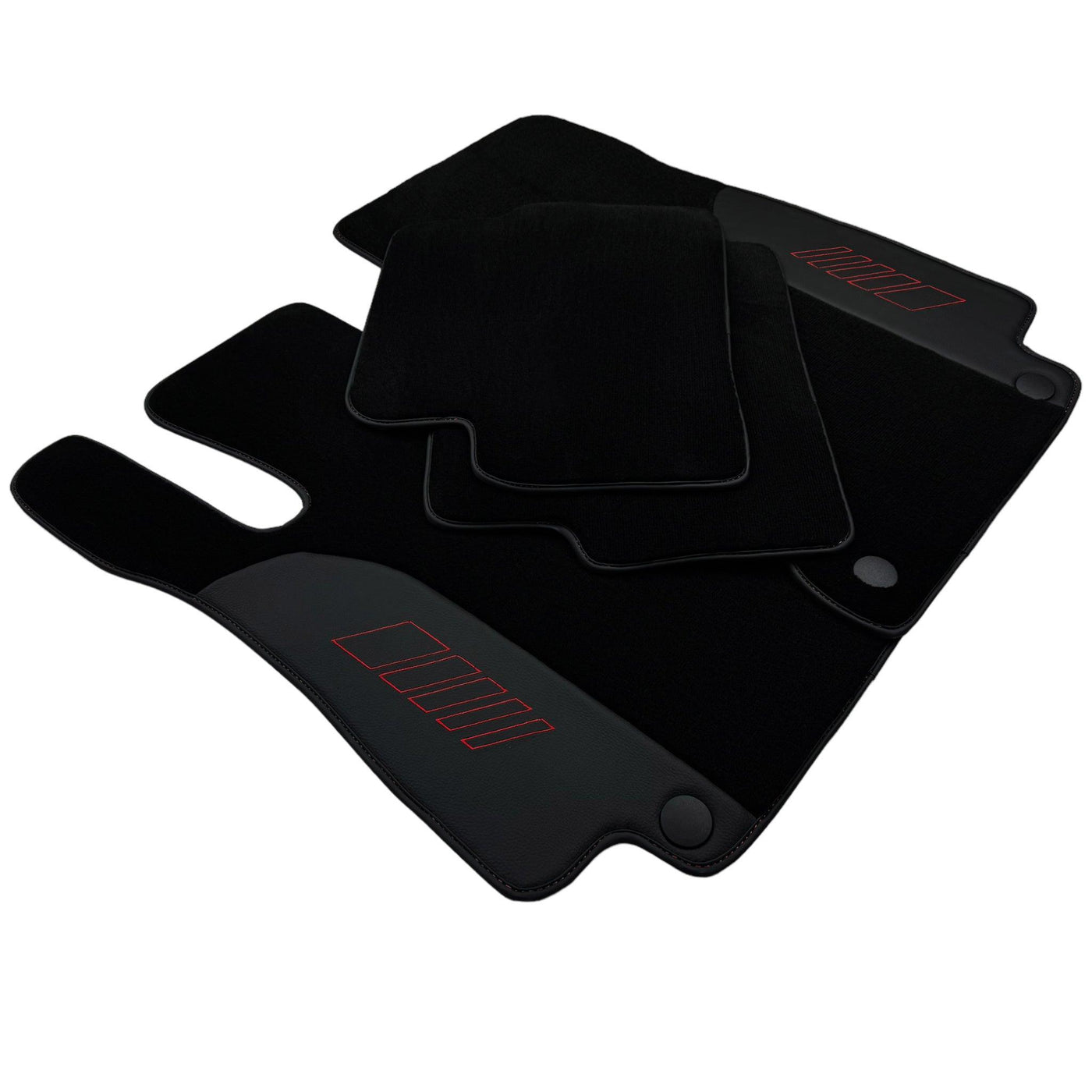 Black Floor Mats For Mercedes Benz GLS-Class X166 (2016-2019) | AutoWin Edition - AutoWin