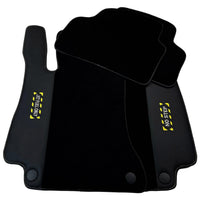 Black Floor Mats For Mercedes Benz M-Class W166 (2011-2015) | Fighter Jet Edition - AutoWin