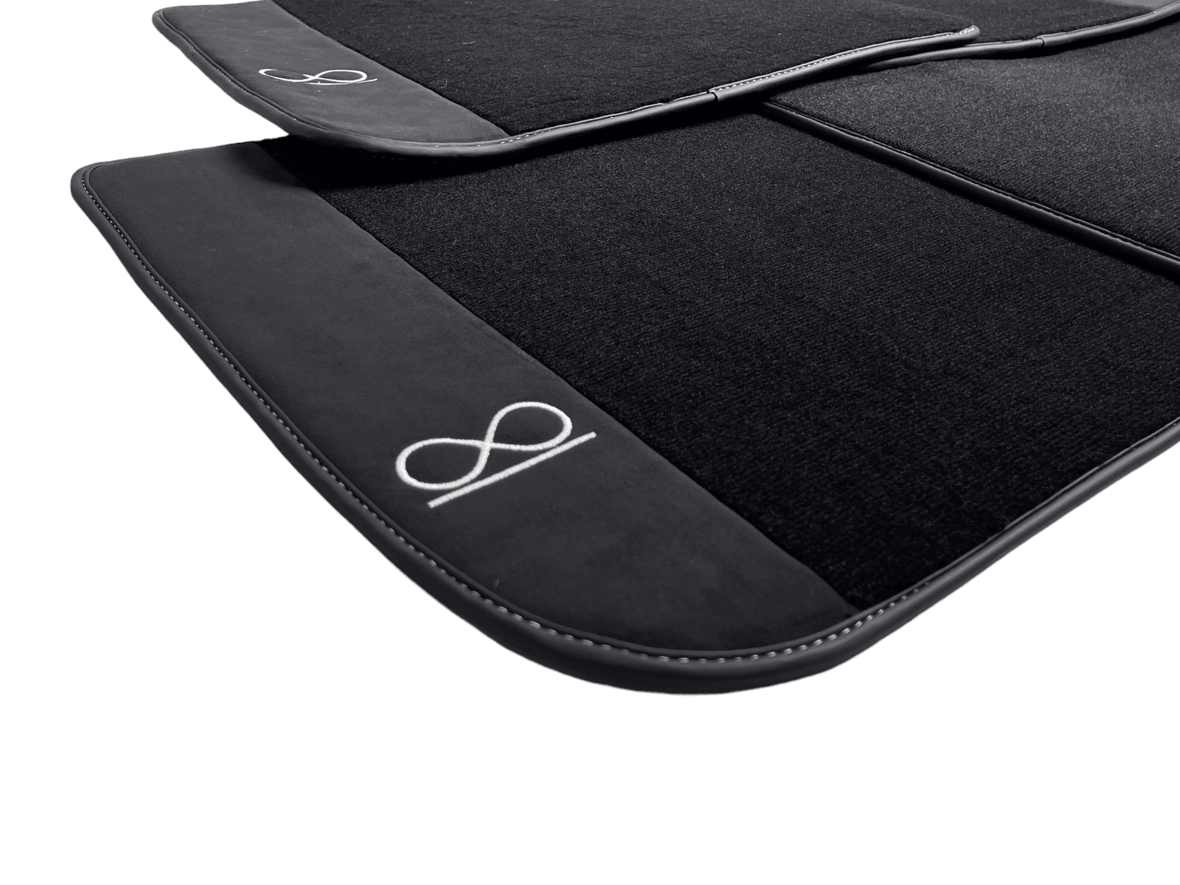 Black Floor Mats for Rolls Royce Shadow 1965-1977 Fluorescent - AutoWin