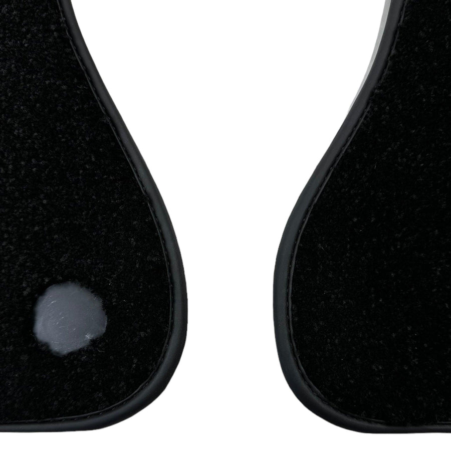 Black Luxury Floor Mats For Mercedes Benz C-Class C205 Coupe Facelift (2018-2023) | ER56 Design - AutoWin