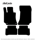 Black Luxury Floor Mats For Mercedes Benz CLS-Class C218 Coupe Facelift (2014-2018) | ER56 Design - AutoWin