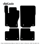 Black Luxury Floor Mats For Mercedes Benz GLS-Class X166 (2016-2019) | ER56 Design - AutoWin