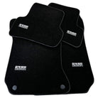 Black Luxury Floor Mats For Mercedes Benz V-Class 447 Front (2014-2019) | ER56 Design - AutoWin