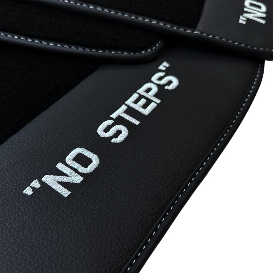 Black Mats For BMW 3 Series E30 4-doors Sedan No Steps Edition - AutoWin
