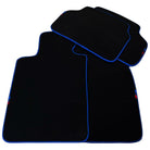 Black Mats For BMW 3 Series F31 5-doors Wagon | Blue Trim - AutoWin