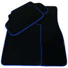 Black Mats For BMW 3 Series F31 5-doors Wagon | Blue Trim - AutoWin