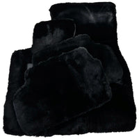 Black Sheepskin Floor Mats For BMW 3 Series E36 2-door Coupe - AutoWin