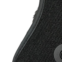 Black Sheepskin Floor Mats For Mercedes Benz E-Class A207 Convertible (2010-2013) | ER56 Design - AutoWin