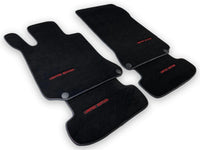 Black Sheepskin Floor Mats For Mercedes Benz E-Class S213 All Terrain (2020-2023) | ER56 Design - AutoWin