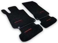 Black Sheepskin Floor Mats For Mercedes Benz GLE-Class W166 Allrounder (2015-2019) | ER56 Design - AutoWin