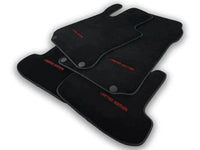 Black Sheepskin Floor Mats For Mercedes Benz GLK-Class X204 (2008-2012) | ER56 Design - AutoWin