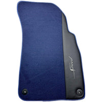Blue Floor Mats For Bentley Flying Spur (2013-2019) with Leather - AutoWin