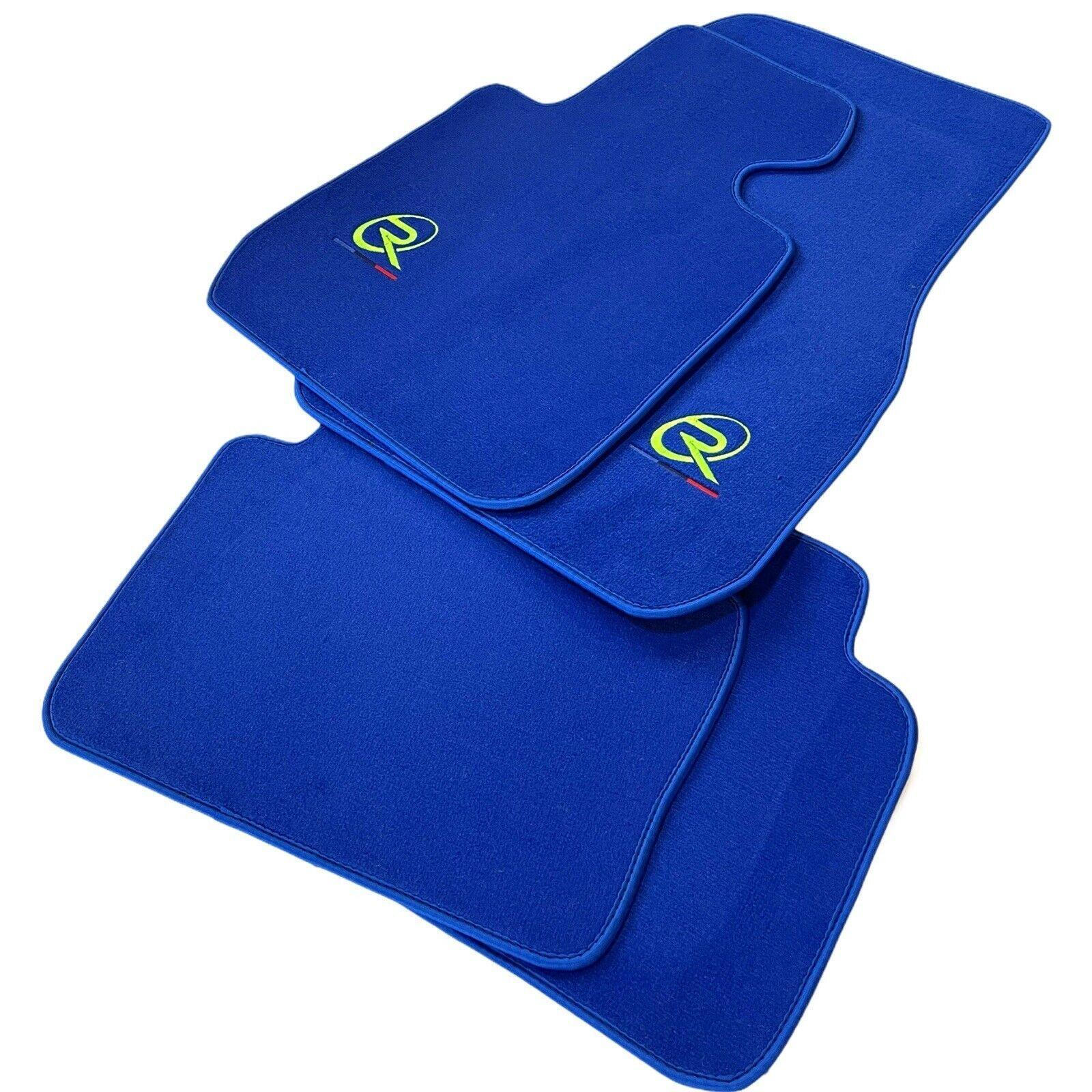 Blue Floor Mats For BMW 3 Series G20 Tailored Set Perfect Fit - AutoWin
