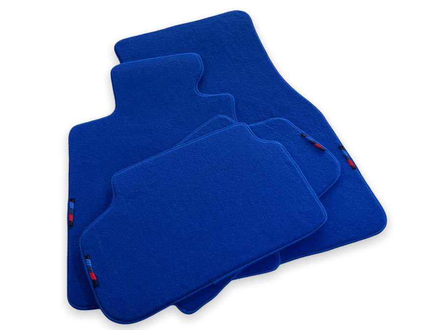Blue Floor Mats For BMW M8 Series Gran Coupe F93 With M Package - AutoWin