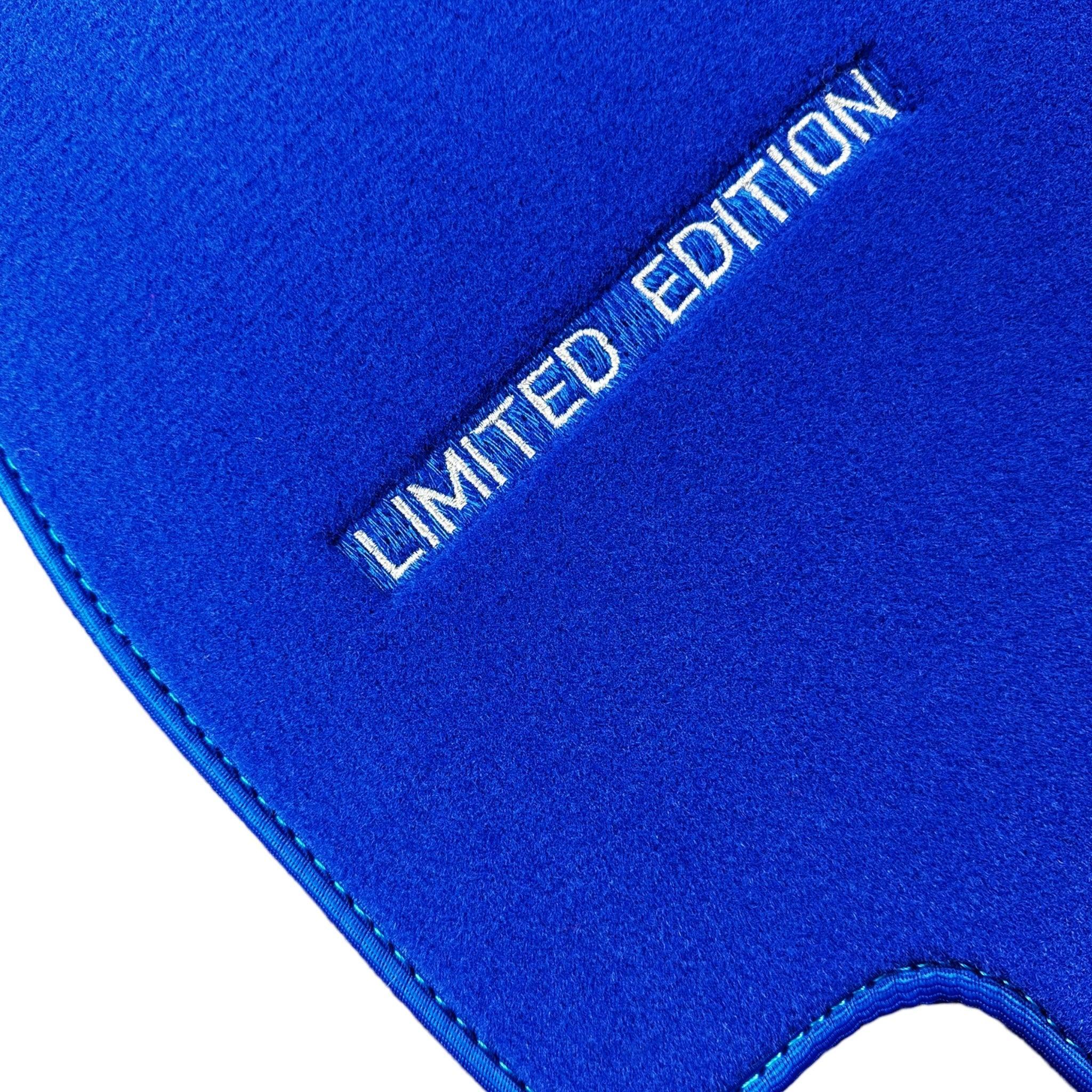 Blue Floor Mats For Mercedes Benz A-Class W177 Hatchback (2018-2023) | Limited Edition - AutoWin