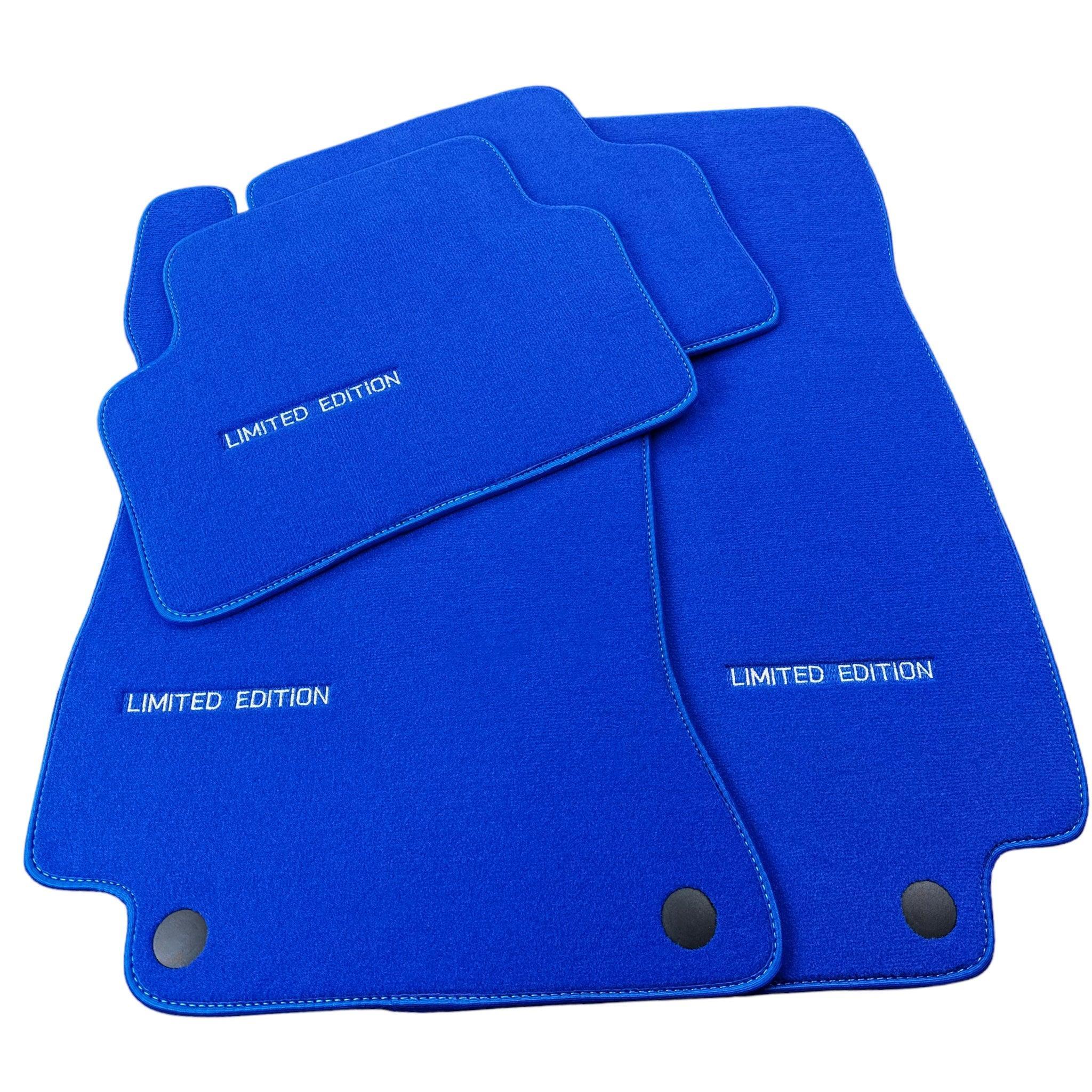Blue Floor Mats For Mercedes Benz A-Class W177 Hatchback (2018-2023) | Limited Edition - AutoWin