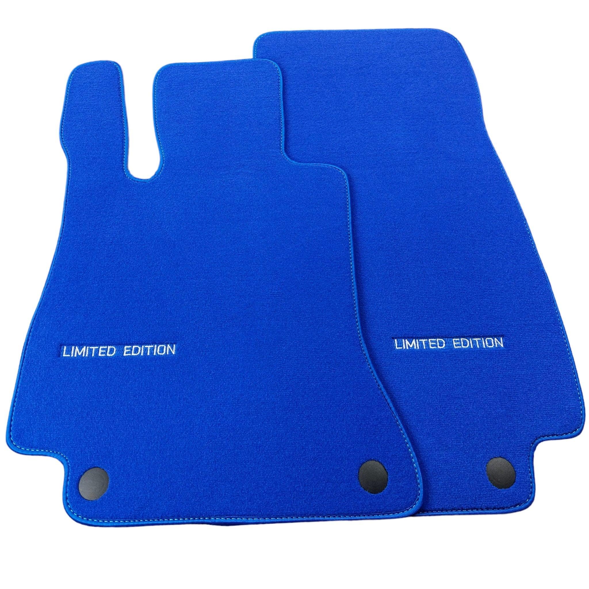 Blue Floor Mats For Mercedes Benz A-Class W177 Hatchback (2018-2023) | Limited Edition - AutoWin