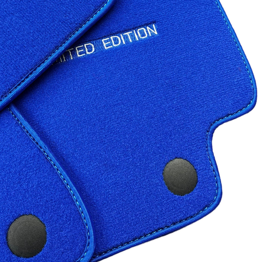 Blue Floor Mats For Mercedes Benz C-Class C205 Coupe (2015-2018) | Limited Edition - AutoWin