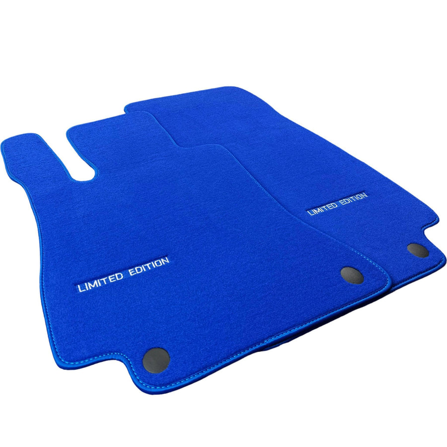 Blue Floor Mats For Mercedes Benz C-Class C205 Coupe (2015-2018) | Limited Edition - AutoWin