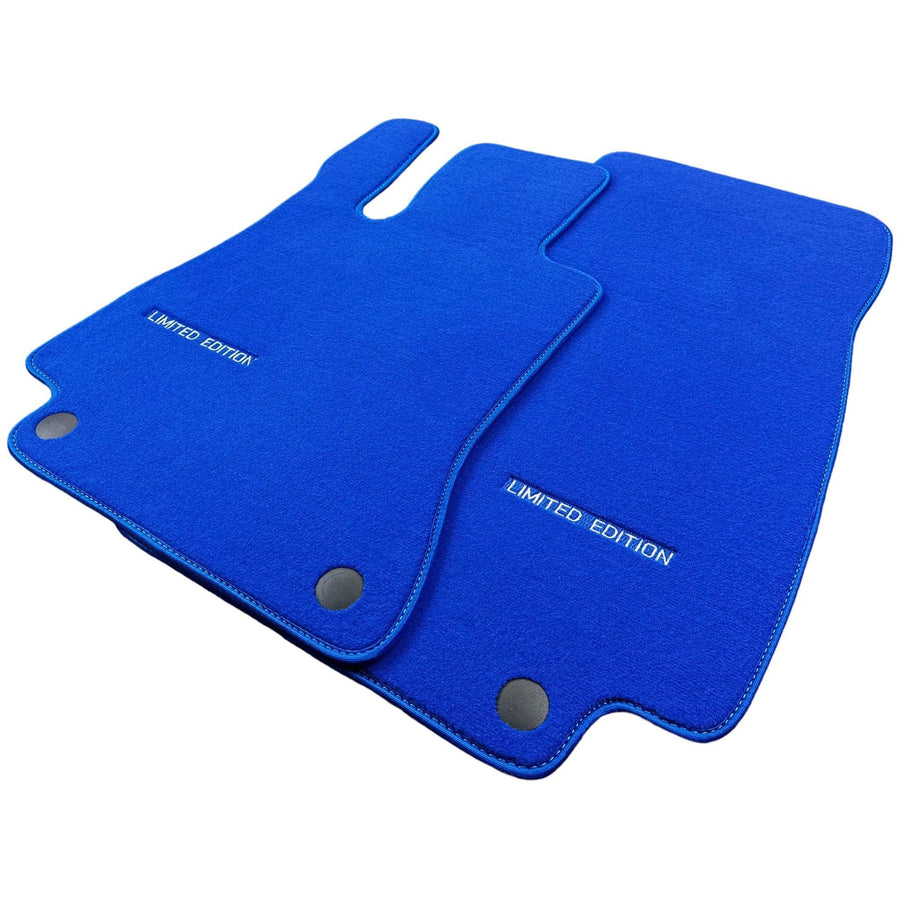 Blue Floor Mats For Mercedes Benz C-Class S205 Wagon Facelift (2018-2021) | Limited Edition - AutoWin
