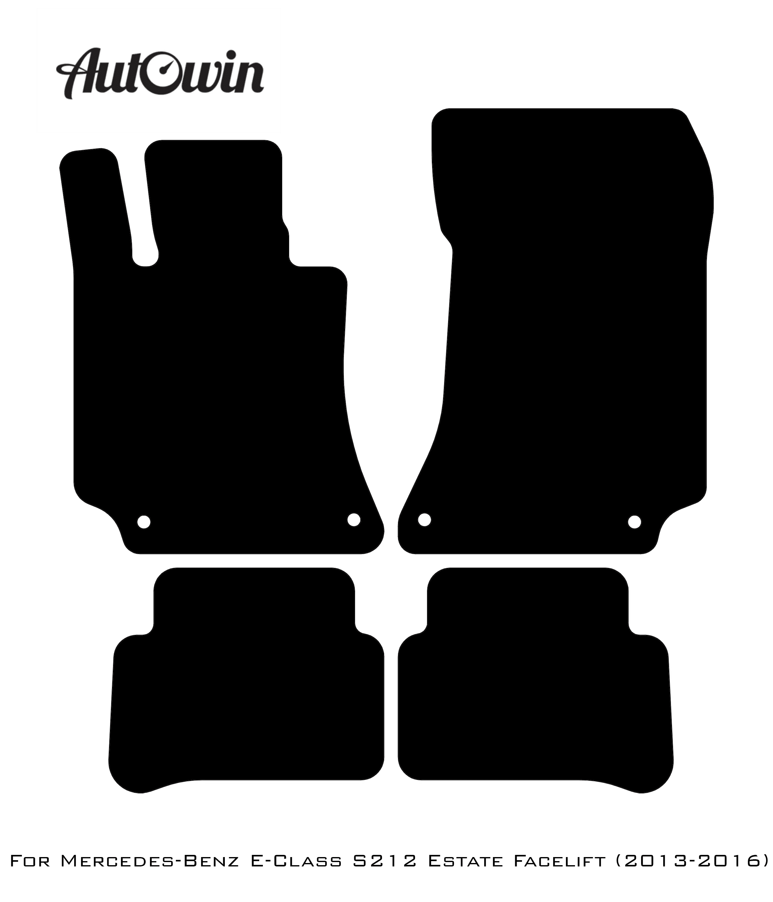 Blue Floor Mats For Mercedes Benz E-Class S212 Estate Facelift (2013-2016) | Limited Edition - AutoWin
