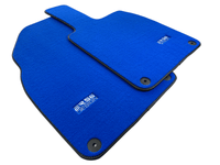 Blue Floor Mats for Porsche 718 Boxster 2016-2023 ER56 Design - AutoWin