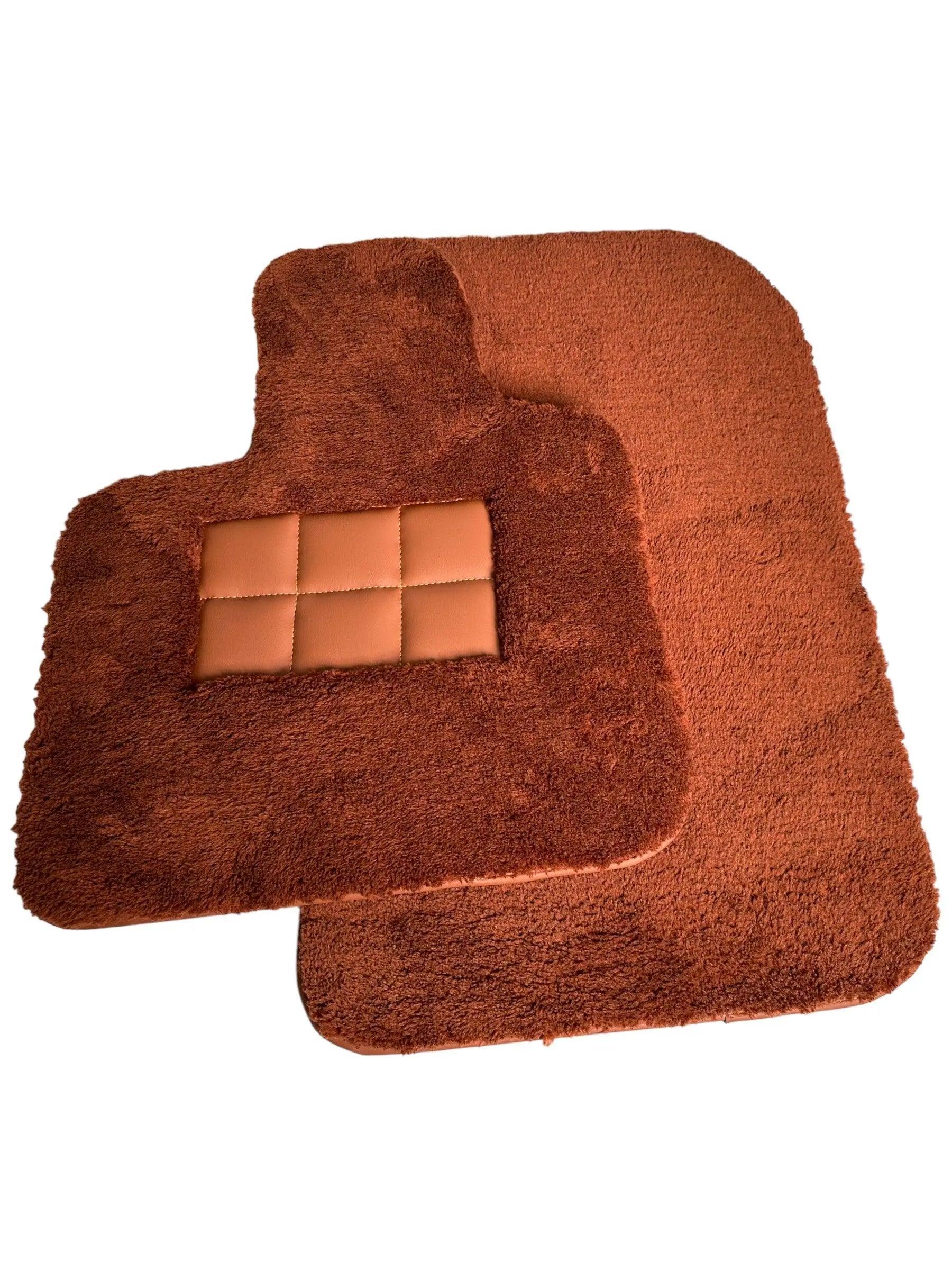 Brown Sheepskin Floor Mats For Bentley Mulsanne (2010-2020) Er56 Design Brand - AutoWin