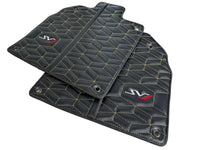 Carbon Leather Floor Mats for Lamborghini Aventador SVJ Limited Edition - AutoWin