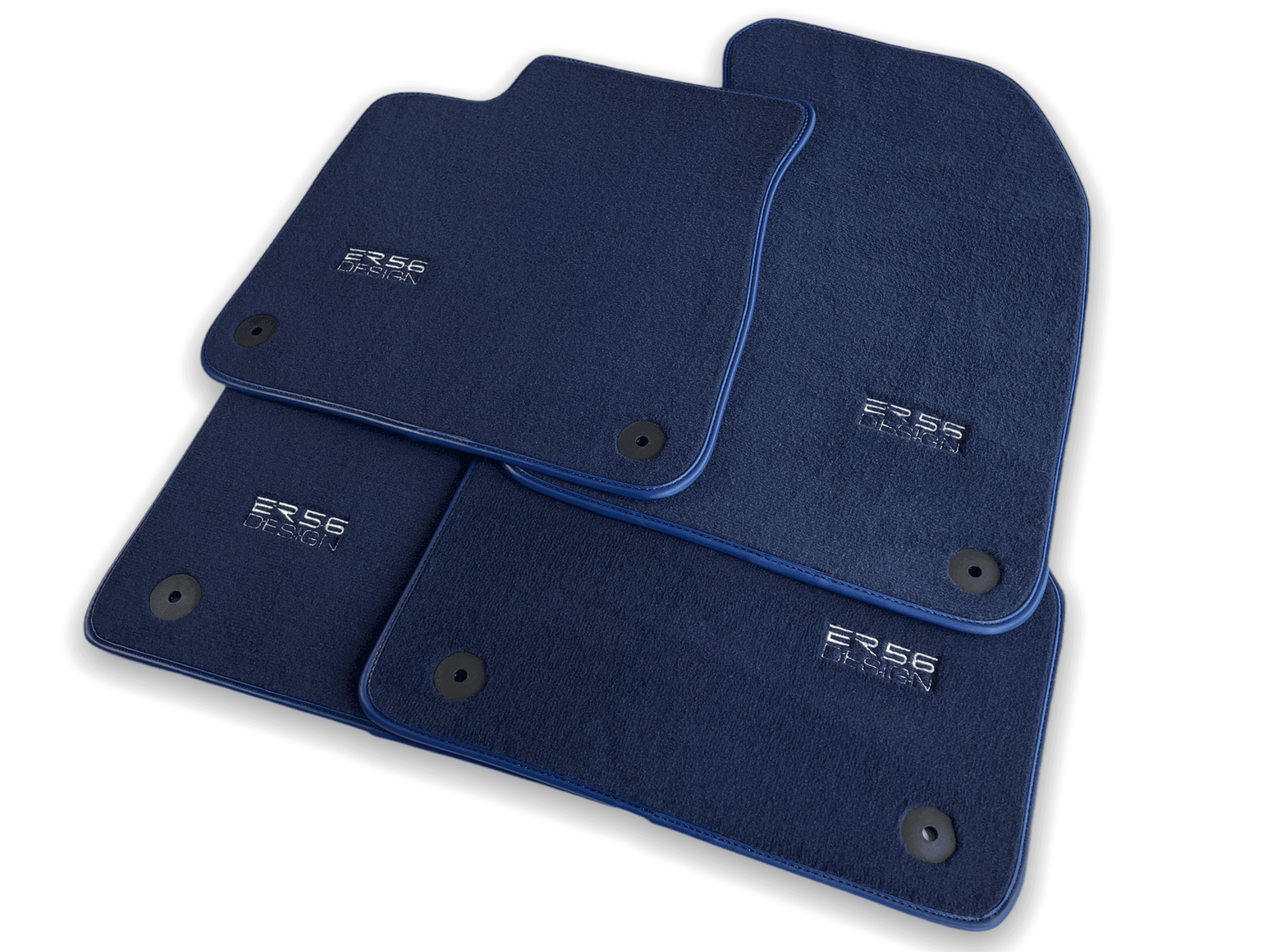 Dark Blue Floor Mats for A6 - C8 Avant (2018-2023) | ER56 Design - AutoWin