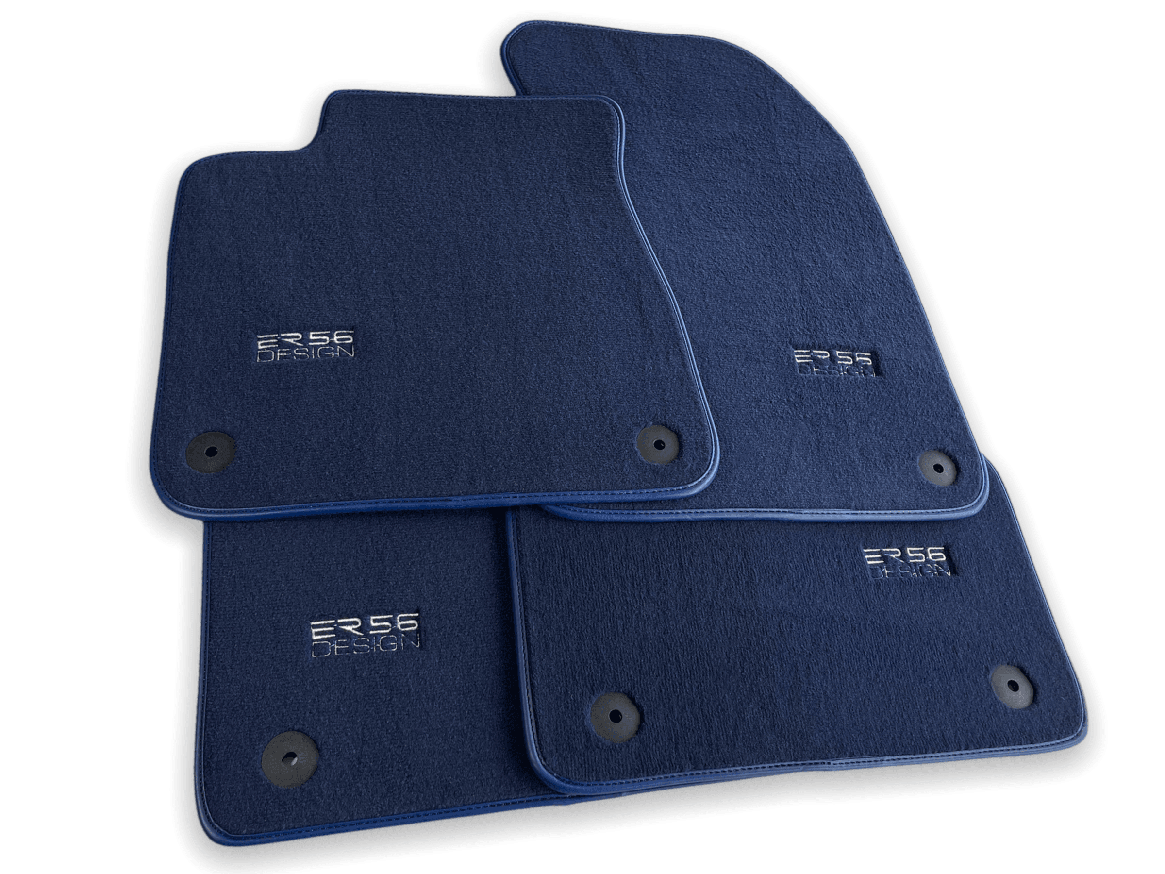 Dark Blue Floor Mats for A6 - C8 Avant (2018-2023) | ER56 Design - AutoWin