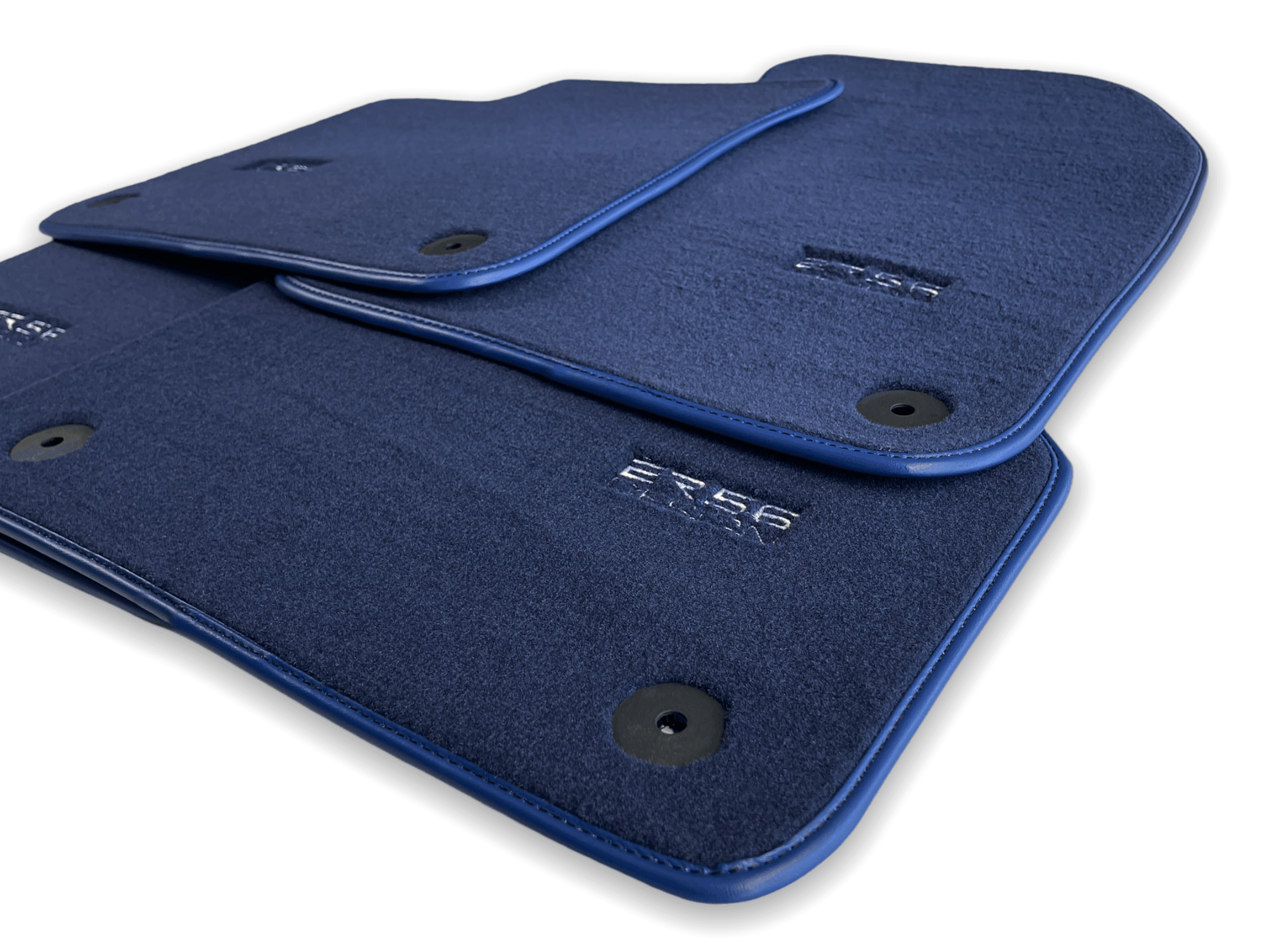Dark Blue Floor Mats for A6 - C8 Avant (2018-2023) | ER56 Design - AutoWin