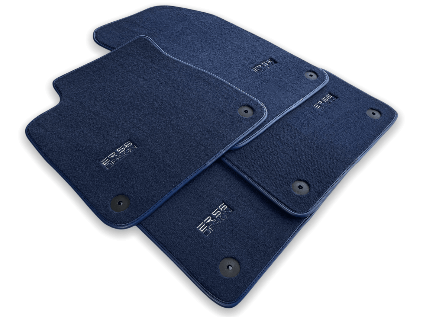 Dark Blue Floor Mats for Audi A4 - B5 Facelift Sedan (1999-2001) | ER56 Design - AutoWin